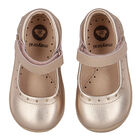 Baby Girls Rose-Gold Pre Walker Shoes, 1, hi-res
